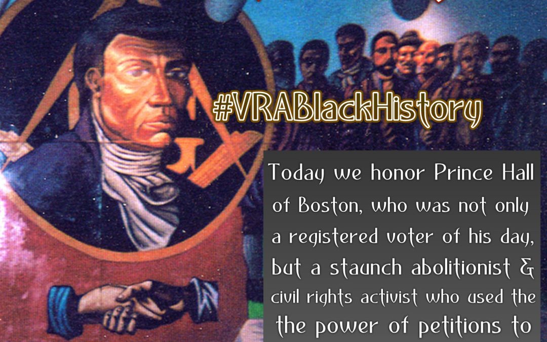 February 2, 2017- Prince Hall (1735-1807) #VRABlackHistory